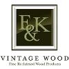 E & K Vintage Wood Logo