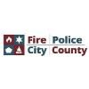 Fire police city County federal credit union Logo